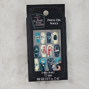 The Nightmare Before Christmas Press On Nails 24 Press On Nails (12 Sizes)